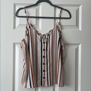 Paper Crane Multicolor Striped Camisole